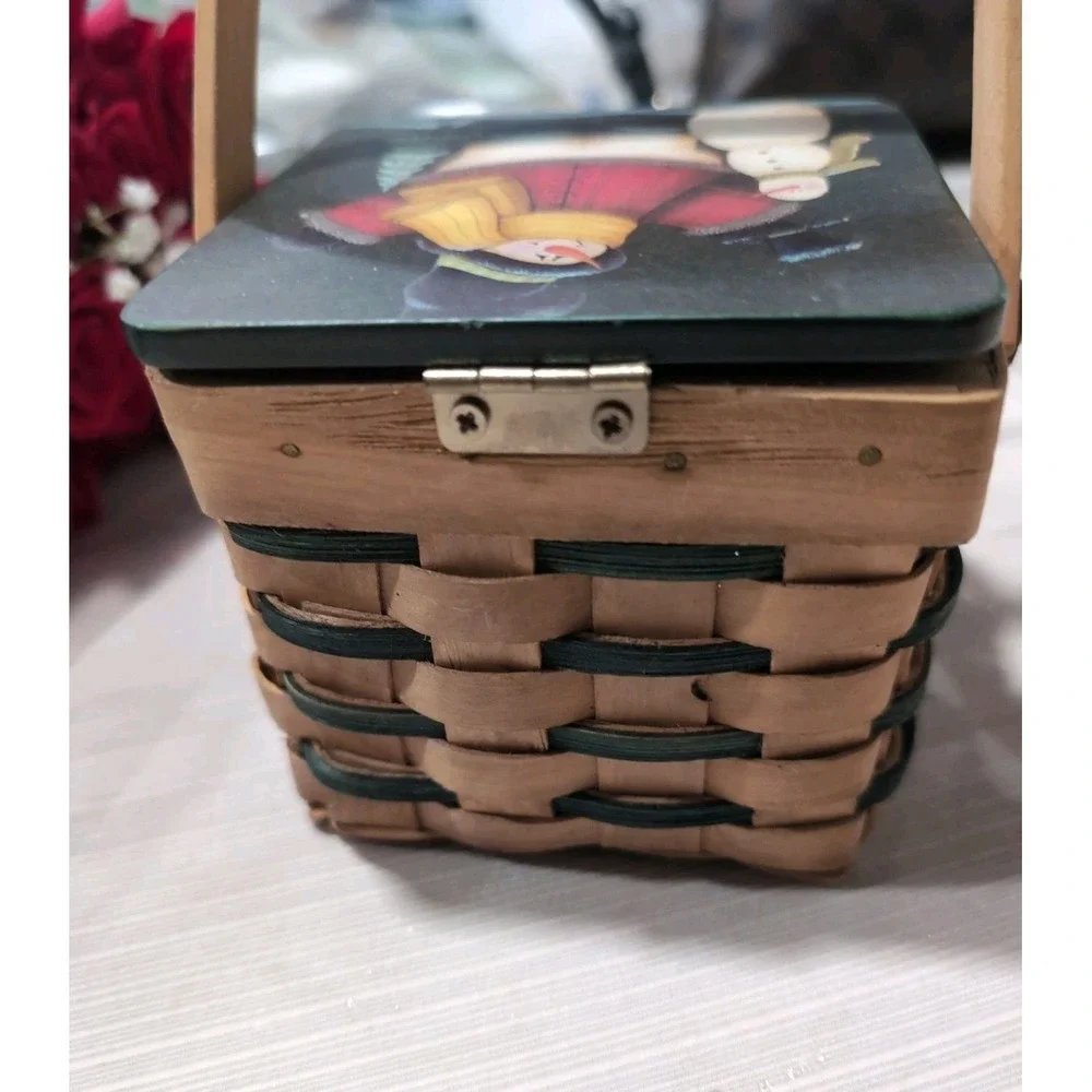 CHRISTMAS Basket Winter Magic Snowman Country  4